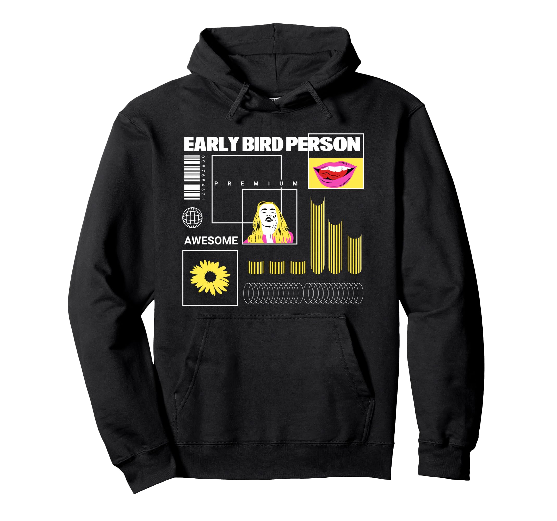 Early Bird Person Aesthetic Edgy Hoodie - Novelty Apparel Men Women - T-Shirt, Sweatshirt, Hoodie