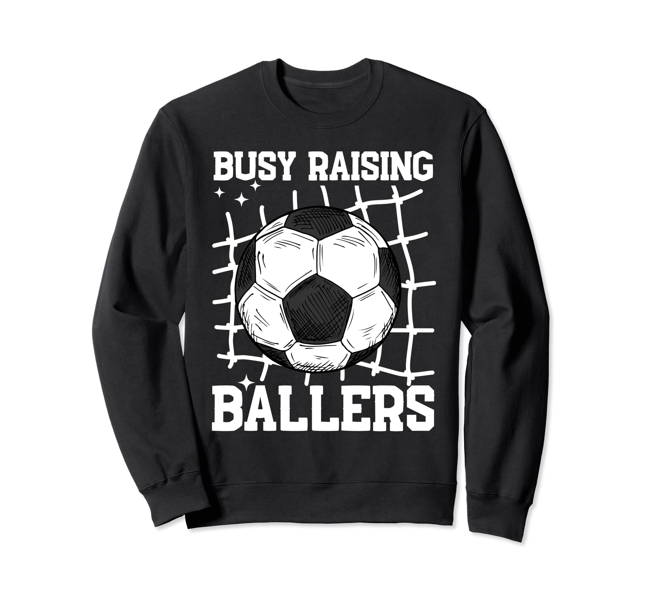Soccer Mom Busy Raising Ballers Sweatshirt - Minimalist Print Unisex - T-Shirt, Sweatshirt, Hoodie