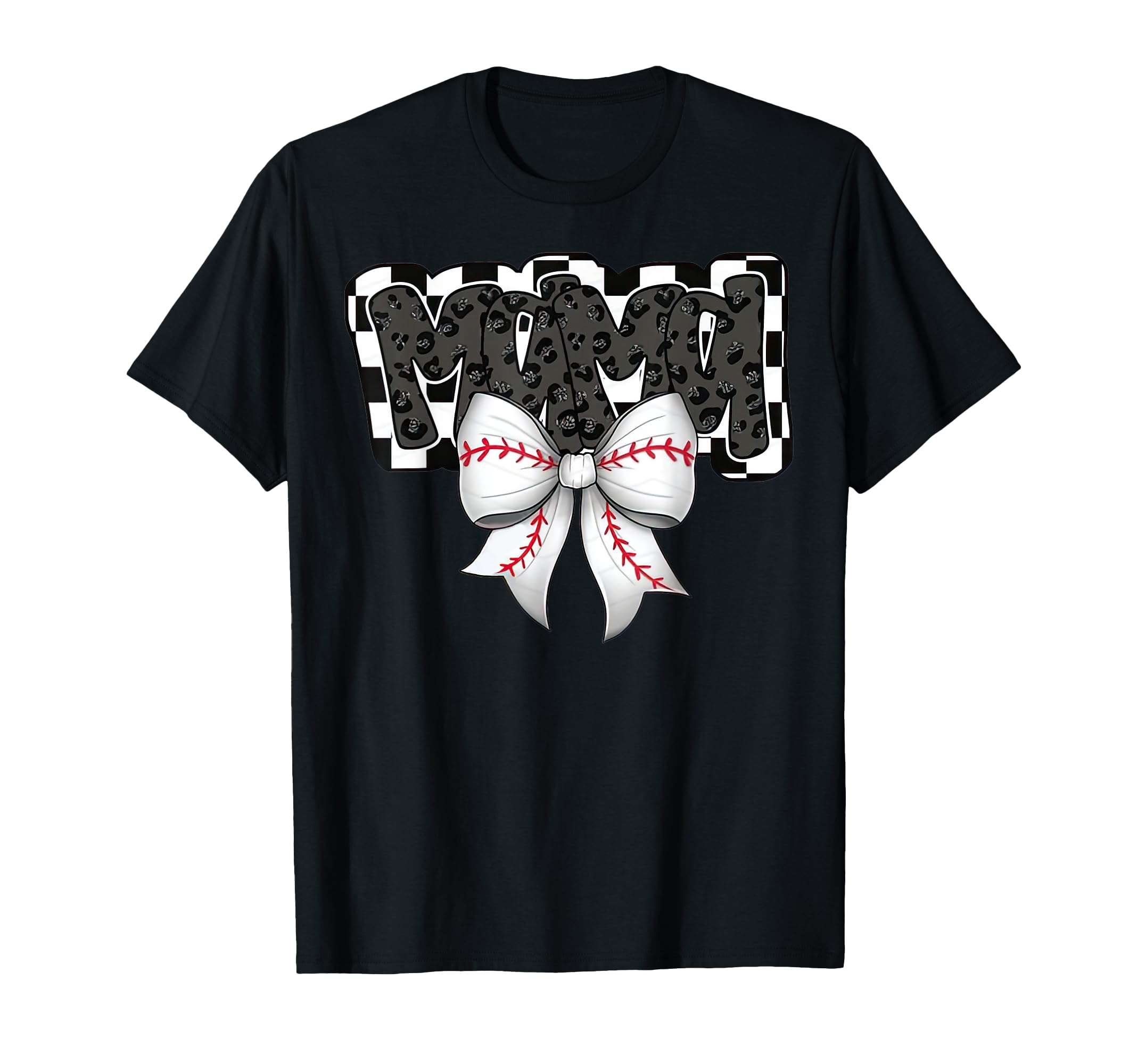 Black Baseball Mama Game Day T-Shirt - Casual Everyday Wear for Adults - T-Shirt, Sweatshirt, Hoodie
