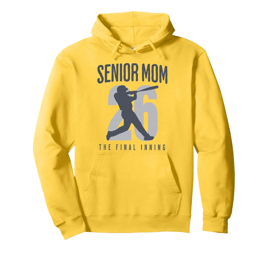 Baseball Senior Mom 2026 Final Inning Mama Hoodie - Unique Graphic Unisex - T-Shirt, Sweatshirt, Hoodie