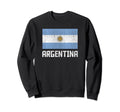 Argentina Flag Distressed Sweatshirt - Custom Art Print for Adults - T-Shirt, Sweatshirt, Hoodie