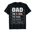 Basketball Coach Dad Myth Legend T-Shirt - Minimalist Print Unisex - T-Shirt, Sweatshirt, Hoodie
