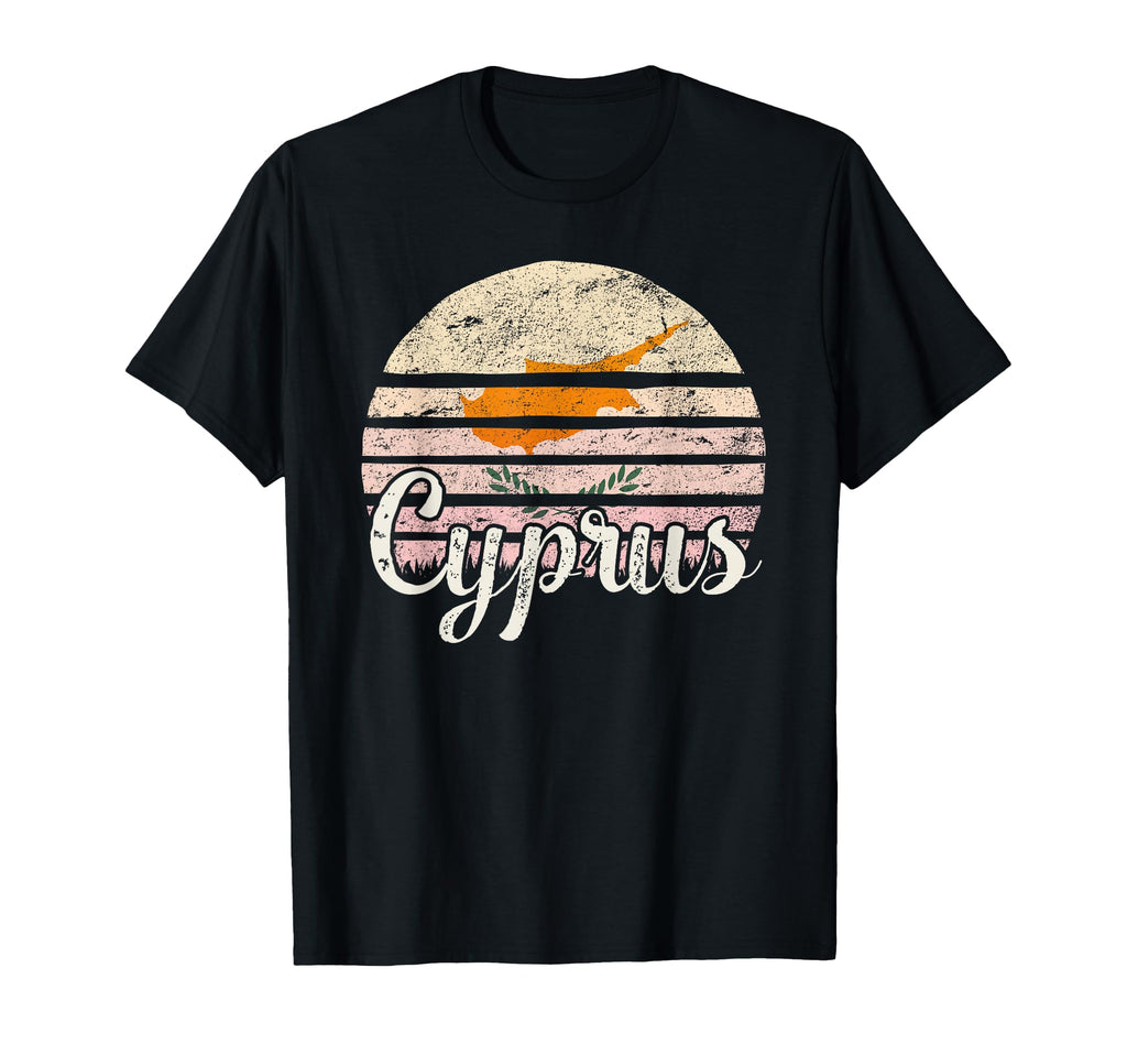 Cyprus Flag Sunset Art T-Shirt - Custom Art Print Men Women - T-Shirt, Sweatshirt, Hoodie