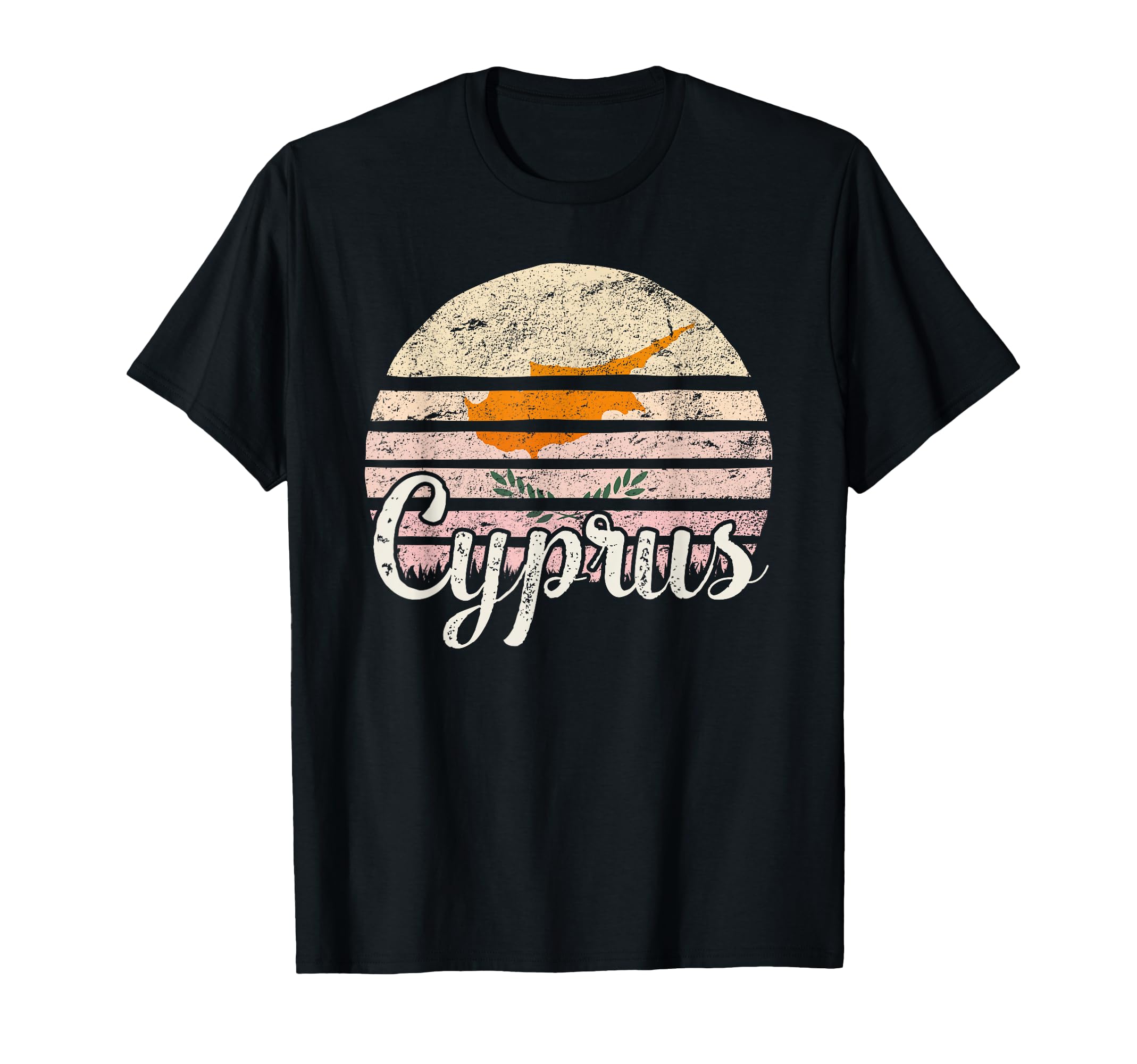 Cyprus Flag Sunset Art T-Shirt - Custom Art Print Men Women - T-Shirt, Sweatshirt, Hoodie