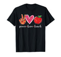 Peace Love Lunch Funny Lunch Lady Womens T-Shirt - Custom Art Print Unisex - T-Shirt, Sweatshirt, Hoodie
