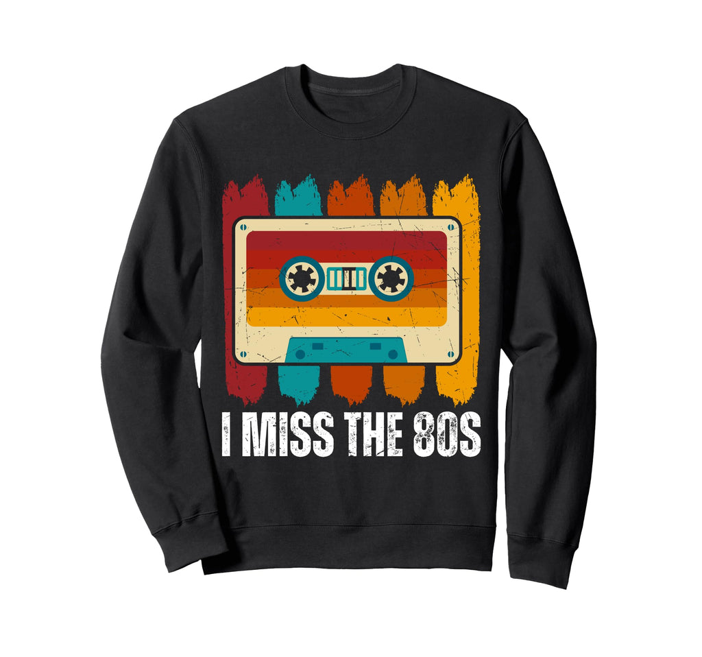 I Miss 80S Cassette Tape 80S Sweatshirt - Minimalist Print Men Women - T-Shirt, Sweatshirt, Hoodie