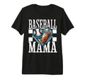 Baseball Mama Iced Coffee Heart Sports T-Shirt - Graphic Print Men Women - T-Shirt, Sweatshirt, Hoodie