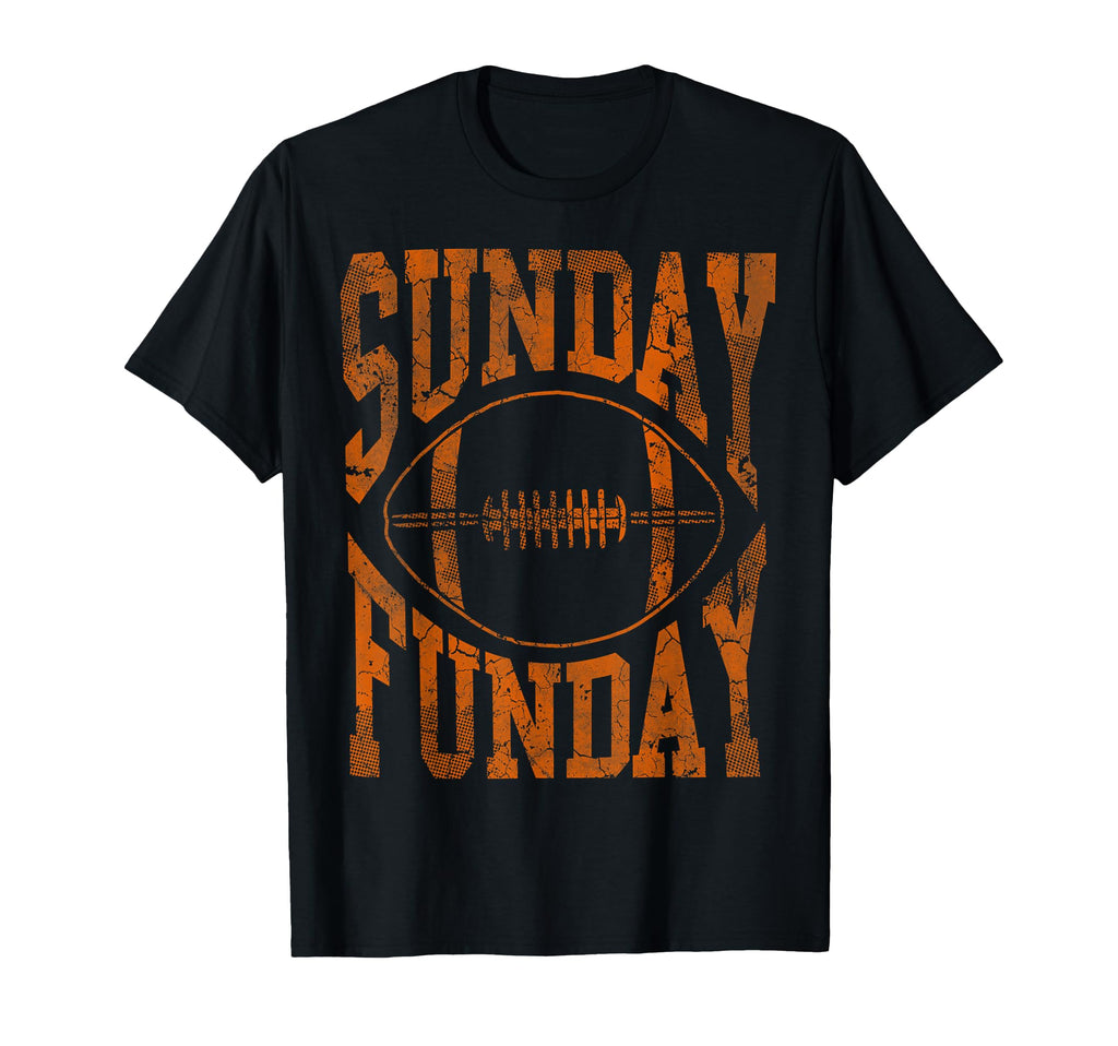Sunday Funday Football Distressed Fade T-Shirt - Unique Graphic Unisex - T-Shirt, Sweatshirt, Hoodie