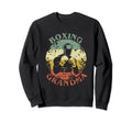 Boxing Grandma Distressed Boxing Sweatshirt - Streetwear Style for Adults - T-Shirt, Sweatshirt, Hoodie