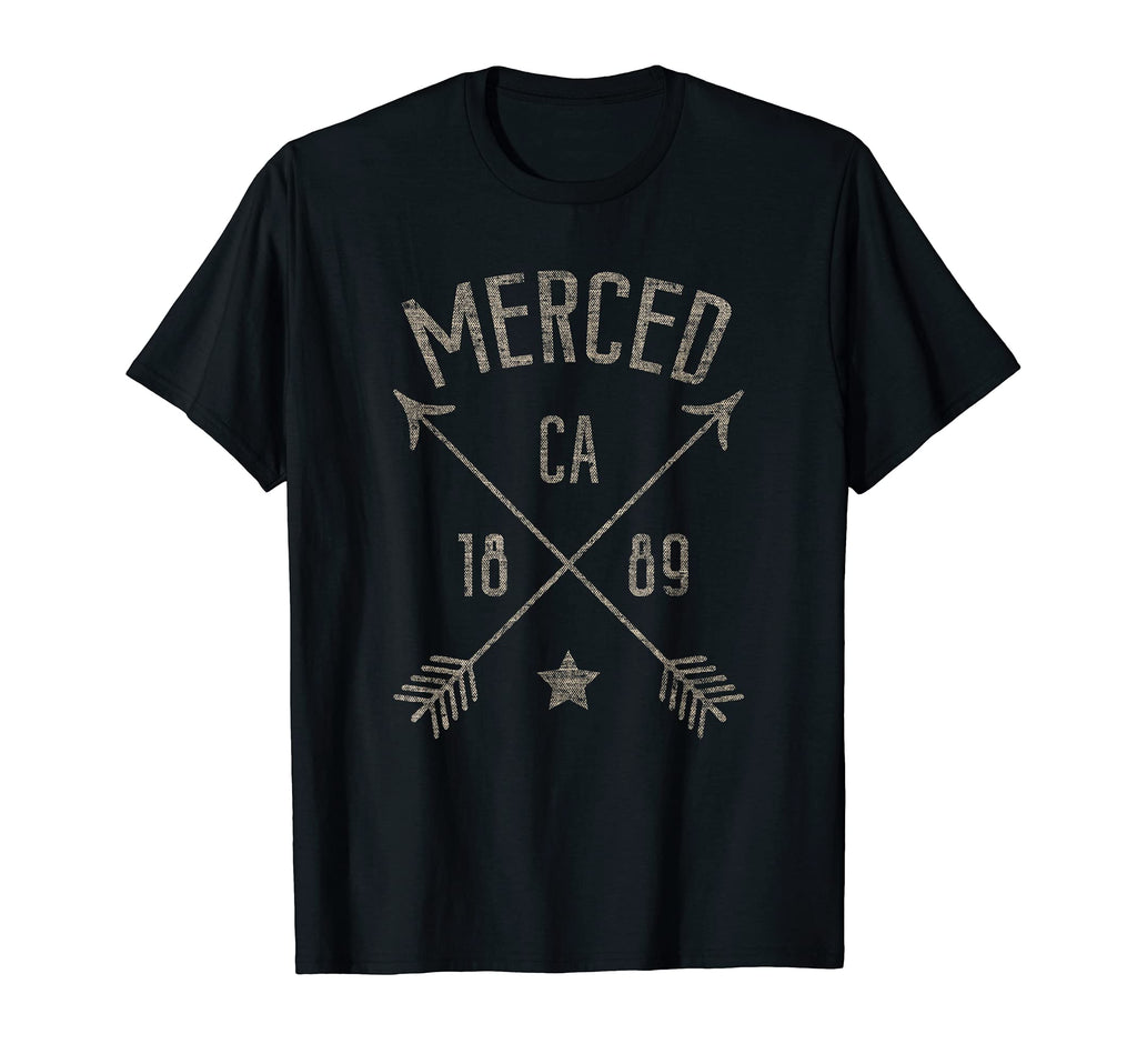 Merced Ca Distressed Boho Home City T-Shirt - Casual Everyday Wear Unisex - T-Shirt, Sweatshirt, Hoodie