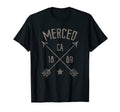 Merced Ca Distressed Boho Home City T-Shirt - Casual Everyday Wear Unisex - T-Shirt, Sweatshirt, Hoodie