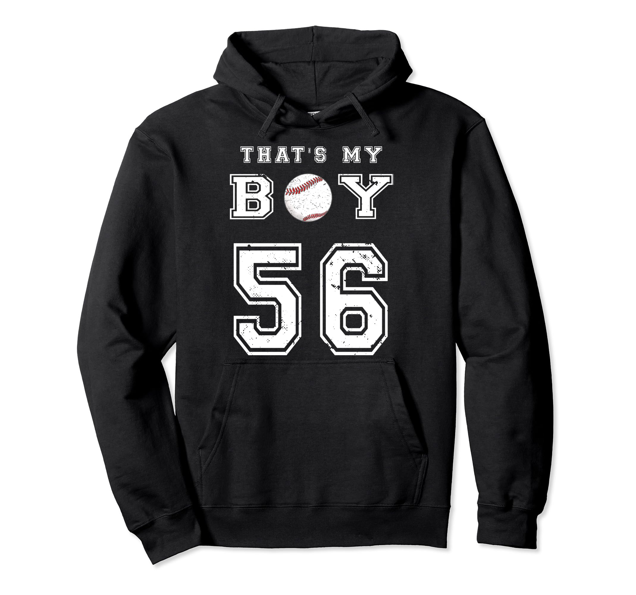 Thats My Baseball 56 Jersey Number Mom Hoodie - Trendy Graphic Men Women - T-Shirt, Sweatshirt, Hoodie