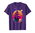 Synthwave Retrowave Pirate Ship T-Shirt - Minimalist Print for Adults - T-Shirt, Sweatshirt, Hoodie