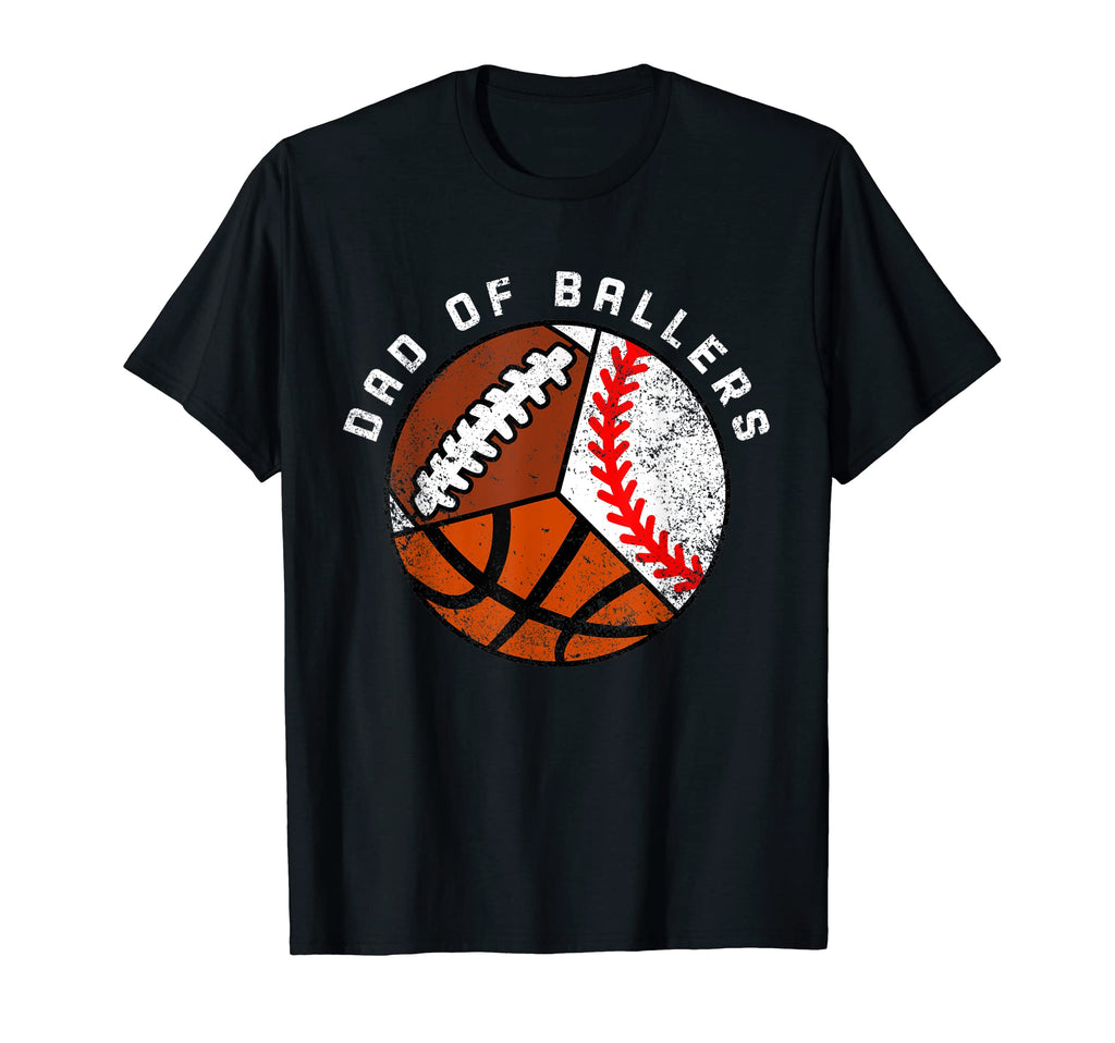 Mens Dad Ballers Funny Baseball T-Shirt - Unique Graphic for Adults - T-Shirt, Sweatshirt, Hoodie