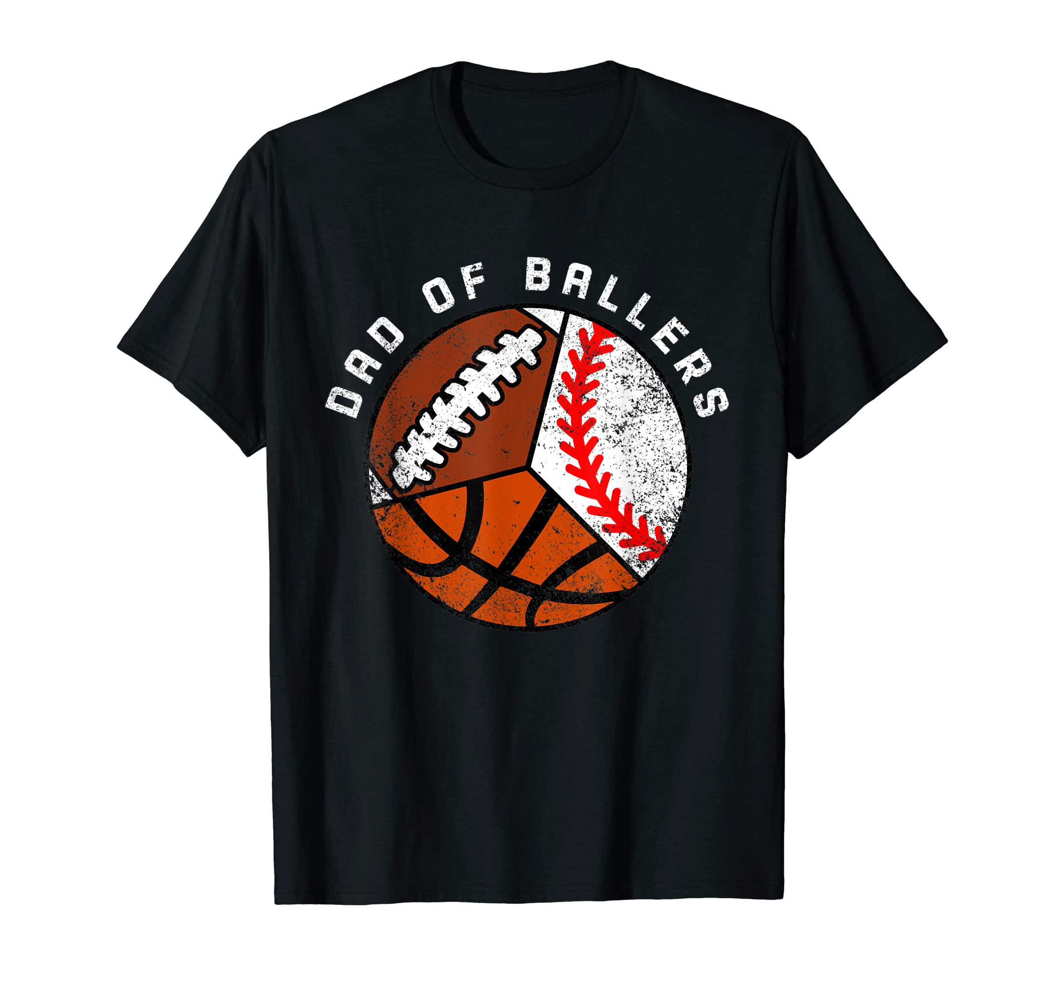 Mens Dad Ballers Funny Baseball T-Shirt - Unique Graphic for Adults - T-Shirt, Sweatshirt, Hoodie