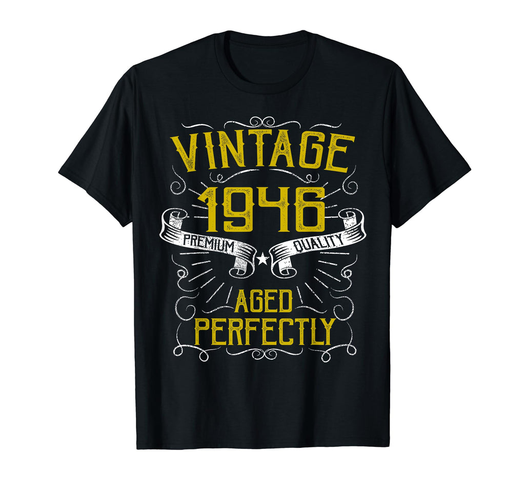 Born 1946 Distressed 72Nd Birthday T-Shirt - Minimalist Print Men Women - T-Shirt, Sweatshirt, Hoodie