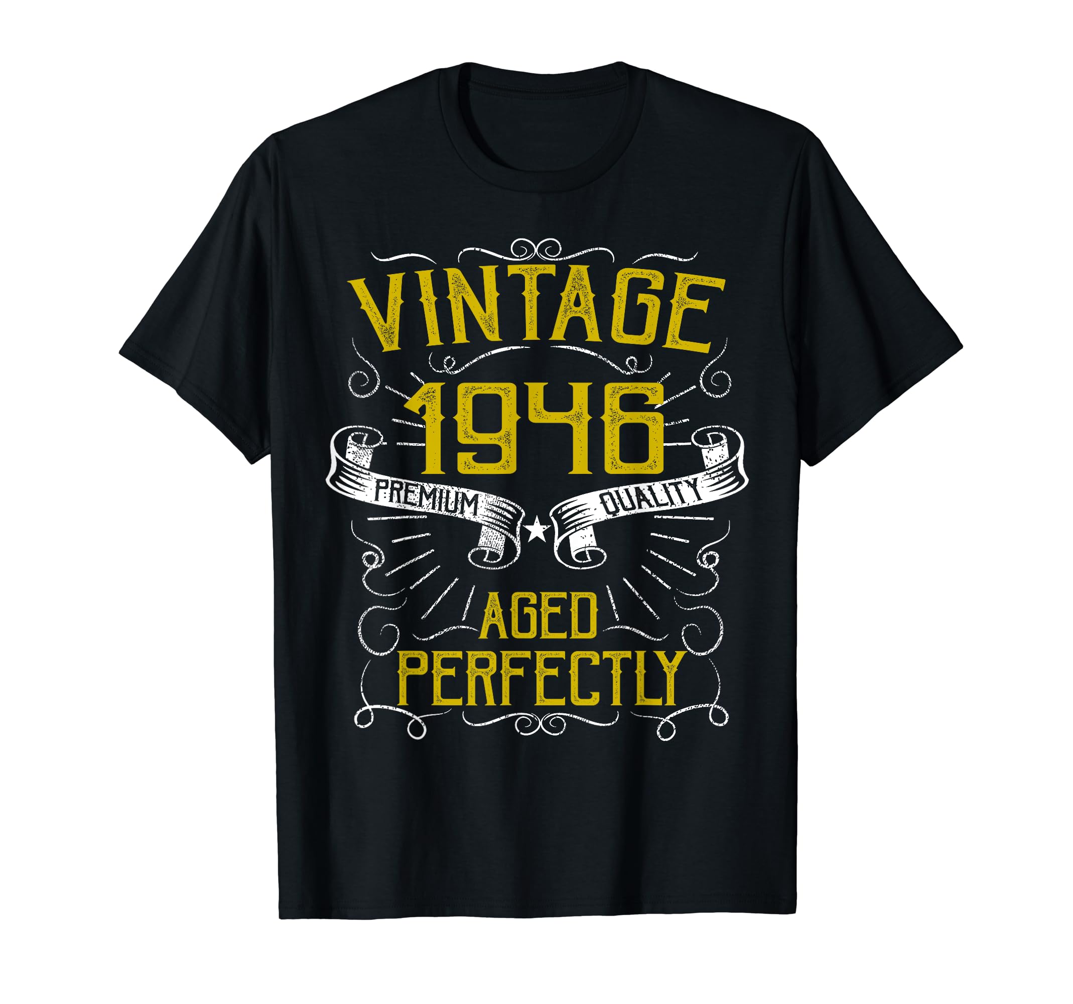 Born 1946 Distressed 72Nd Birthday T-Shirt - Minimalist Print Men Women - T-Shirt, Sweatshirt, Hoodie