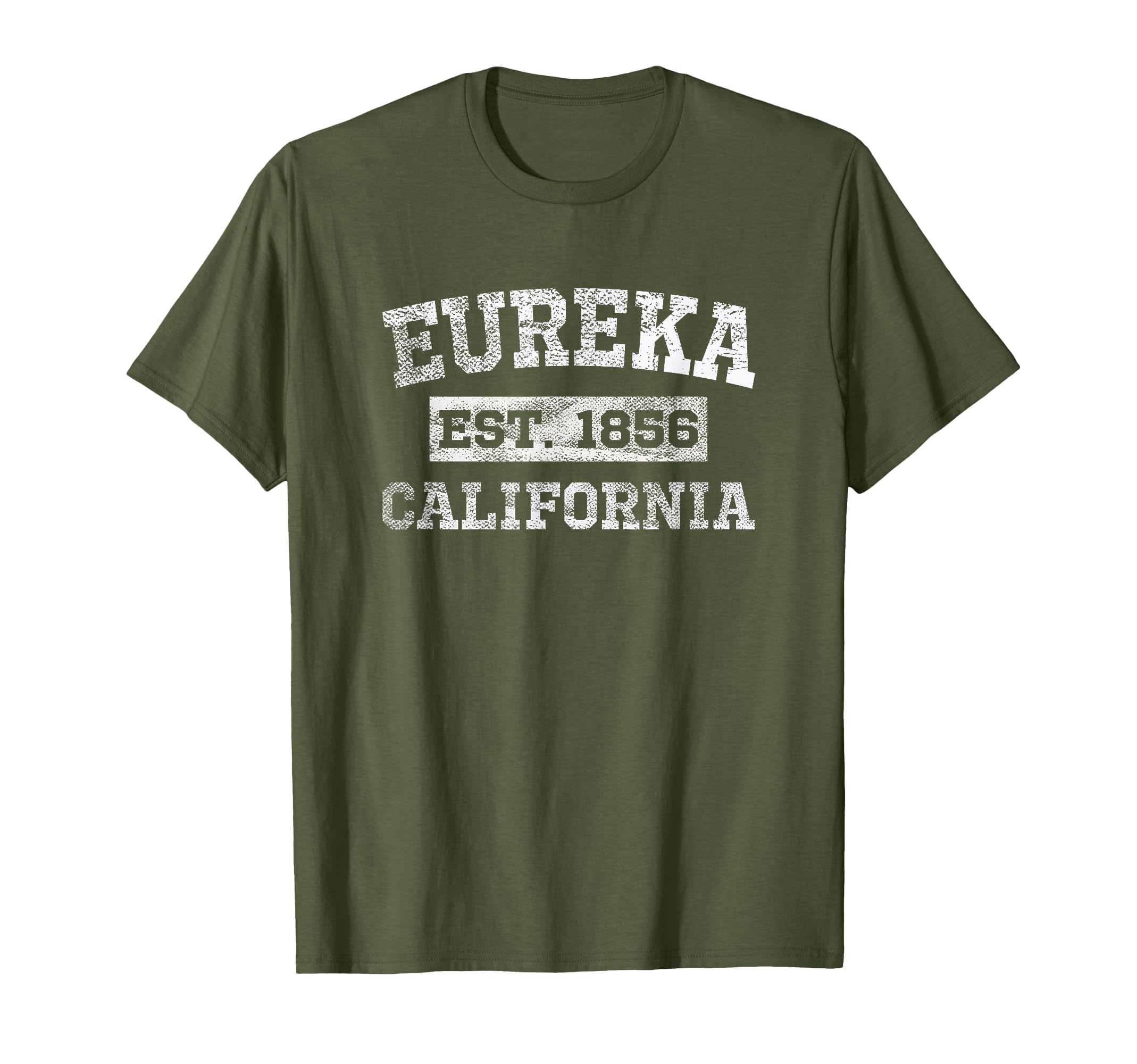 Eureka California Distressed T-Shirt - Graphic Print Unisex - T-Shirt, Sweatshirt, Hoodie