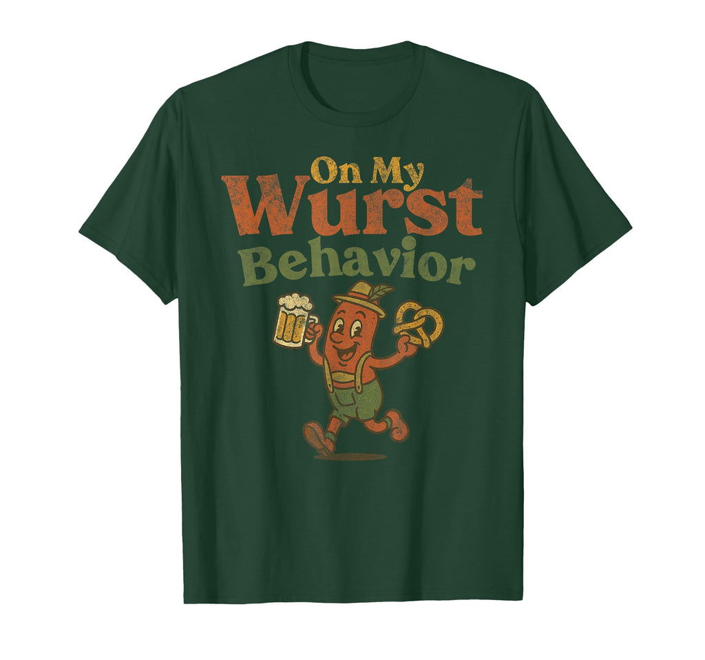 My Wurst Behavior German Oktoberfest T-Shirt - Minimalist Print Men Women - T-Shirt, Sweatshirt, Hoodie