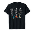 Dancing Skeletons Roller Skate Roller T-Shirt - Custom Art Print Unisex - T-Shirt, Sweatshirt, Hoodie