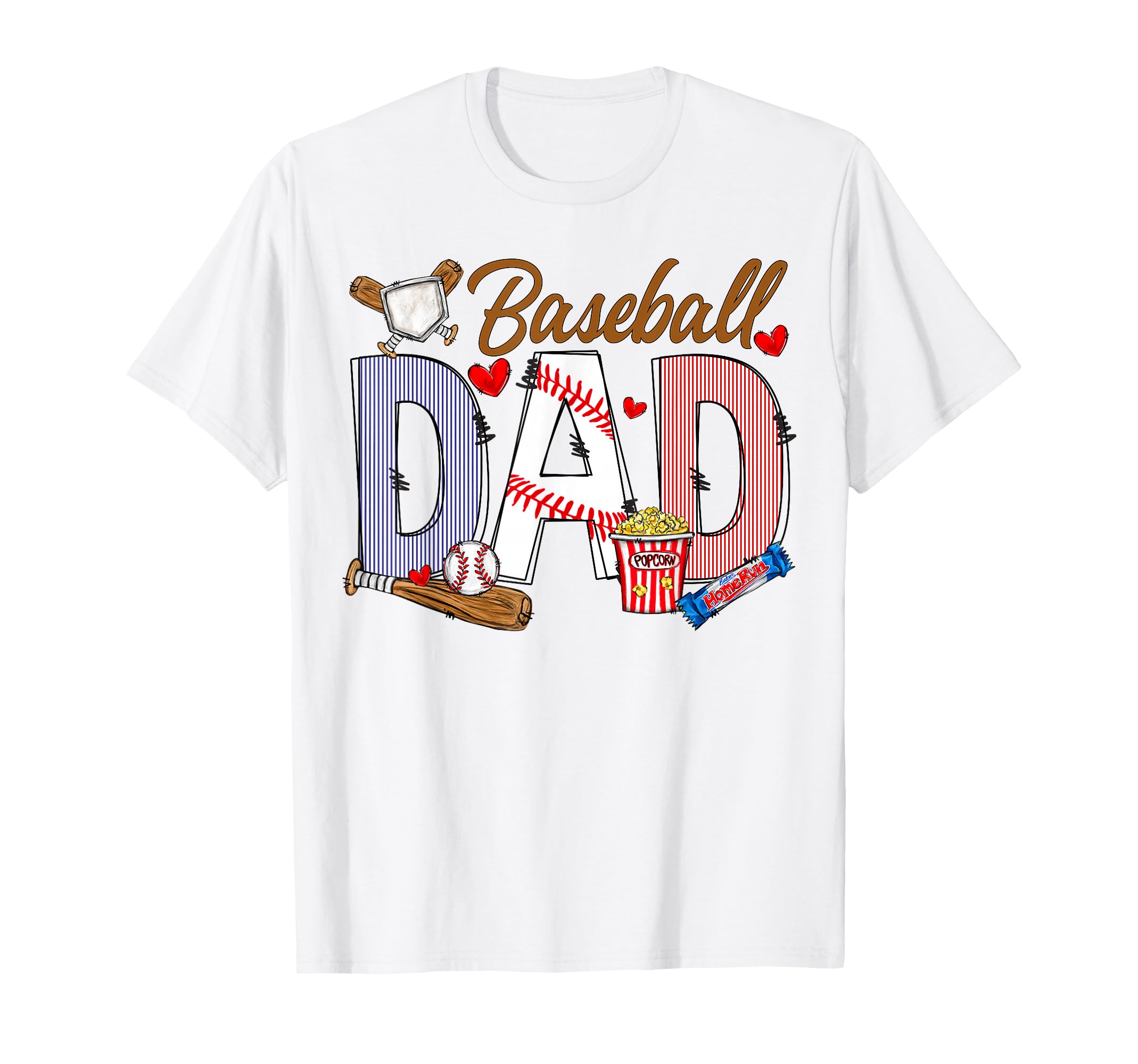 Baseball Dad Game Day Sport Lovers T-Shirt - Fun Novelty Design Unisex - T-Shirt, Sweatshirt, Hoodie