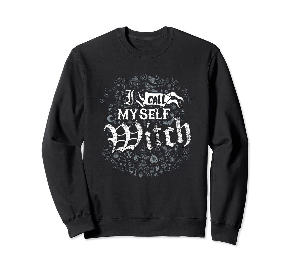 Call Myself Witch Distressed Witch Sweatshirt - Fun Novelty Design Unisex - T-Shirt, Sweatshirt, Hoodie