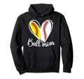 Ball Mom Baseball Softball Mom Softball Hoodie - Graphic Print Unisex - T-Shirt, Sweatshirt, Hoodie