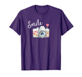 Camera Smile Flower T-Shirt - Fun Novelty Design Unisex - T-Shirt, Sweatshirt, Hoodie