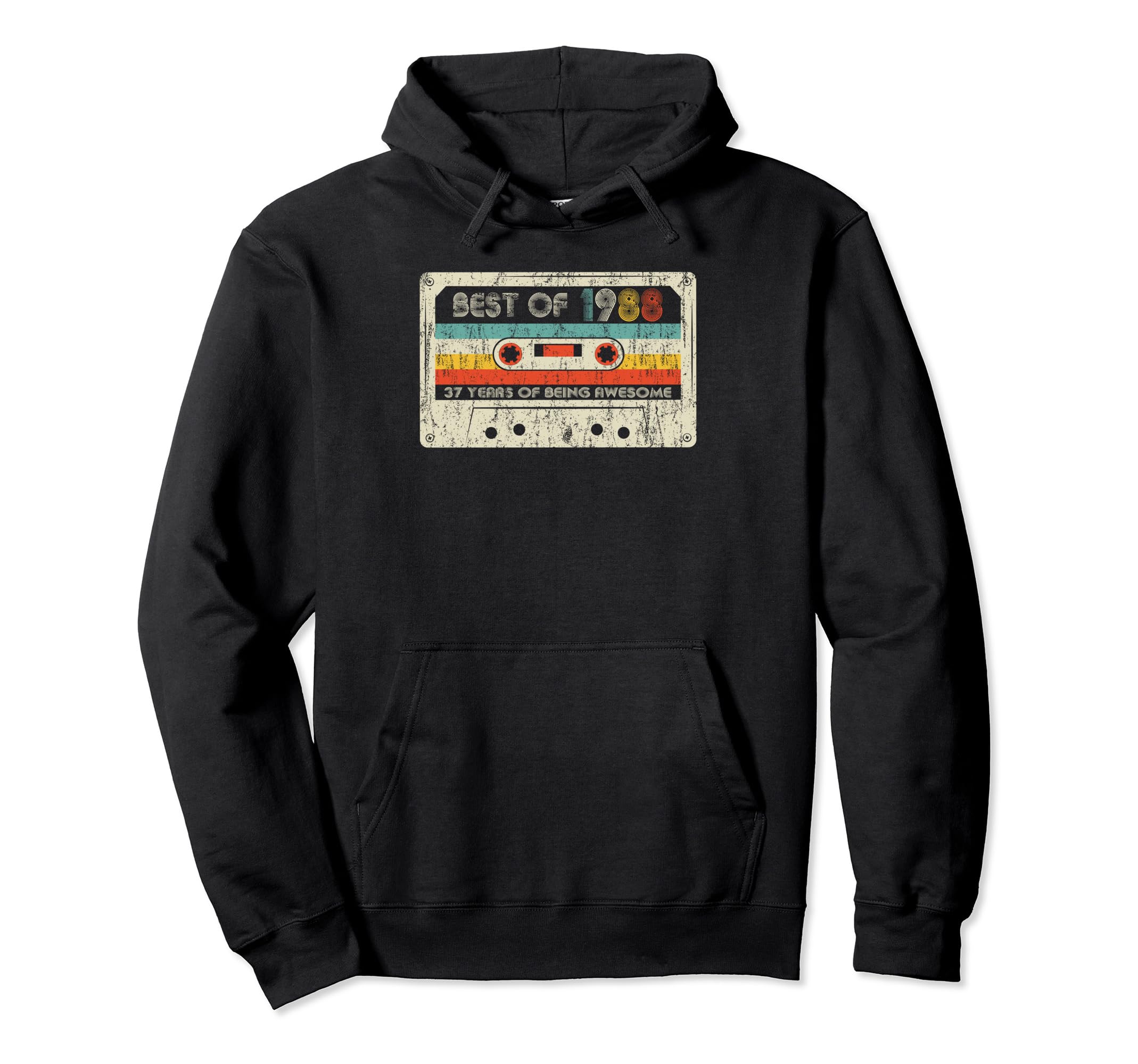 Best 1988 Birthday 1988 Cassette Tape Hoodie - Novelty Apparel Unisex - T-Shirt, Sweatshirt, Hoodie