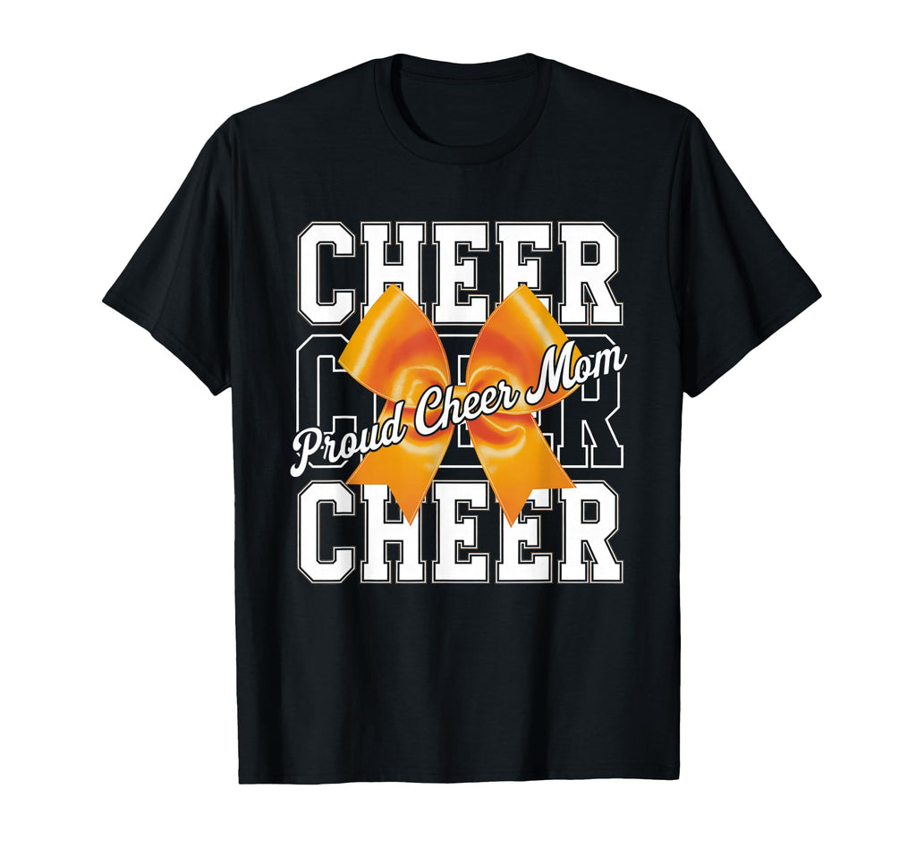 Cheer Mom Mother Bow Cheerleader Game Day T-Shirt - Graphic Print Unisex - T-Shirt, Sweatshirt, Hoodie