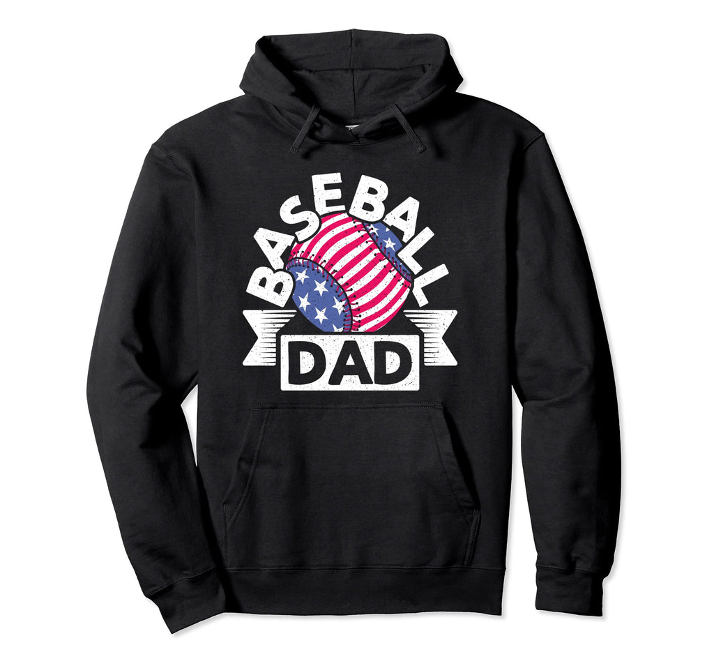Baseball And Baseball Dad Funny Hoodie - Minimalist Print for Adults - T-Shirt, Sweatshirt, Hoodie