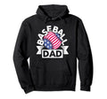 Baseball And Baseball Dad Funny Hoodie - Minimalist Print for Adults - T-Shirt, Sweatshirt, Hoodie