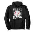 Groovy Baseball Mama Baseball Sons Game Hoodie - Trendy Graphic Men Women - T-Shirt, Sweatshirt, Hoodie