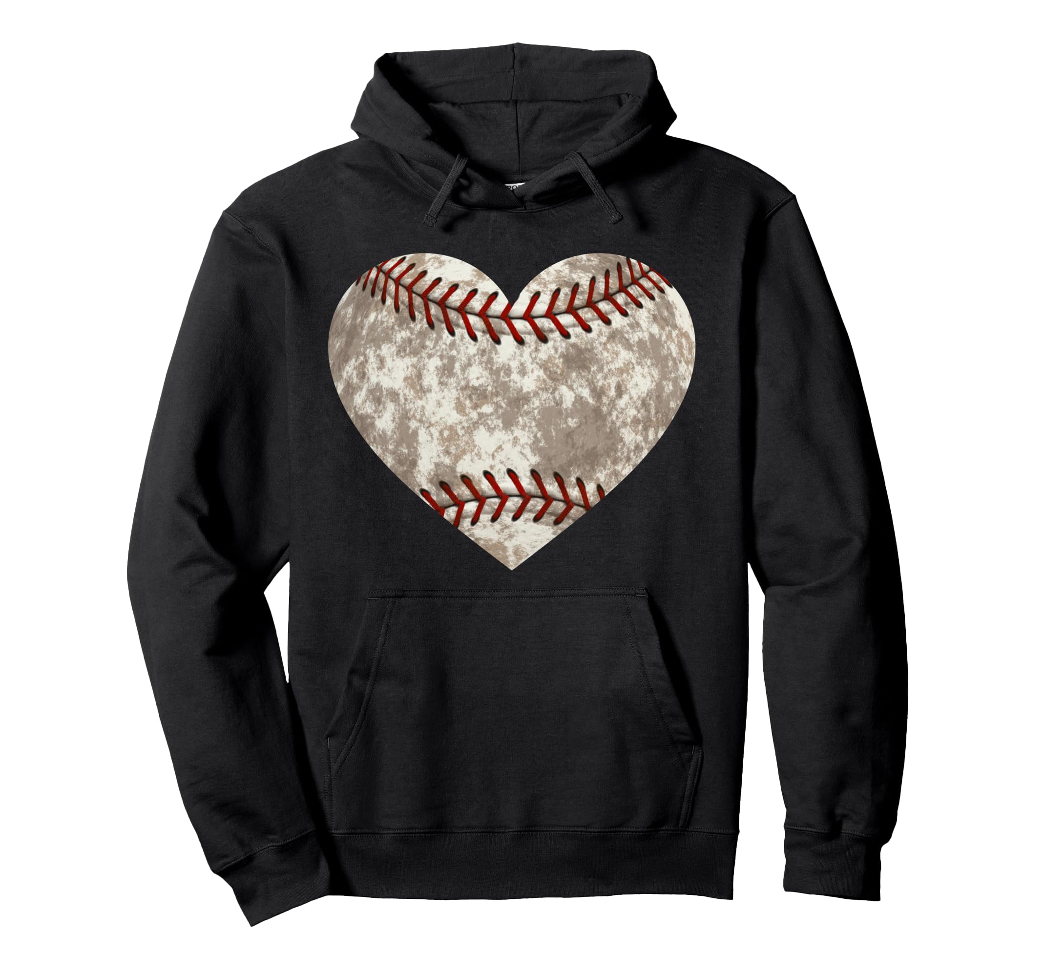 Baseball Heart Mom Dad Love Hoodie - Graphic Print Men Women - T-Shirt, Sweatshirt, Hoodie