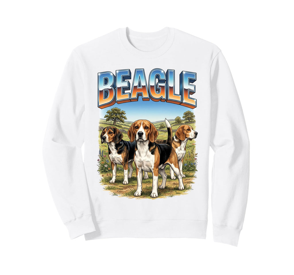 Beagle 90S Dog Lover 80S Beagle Owner Sweatshirt - Novelty Apparel Unisex - T-Shirt, Sweatshirt, Hoodie