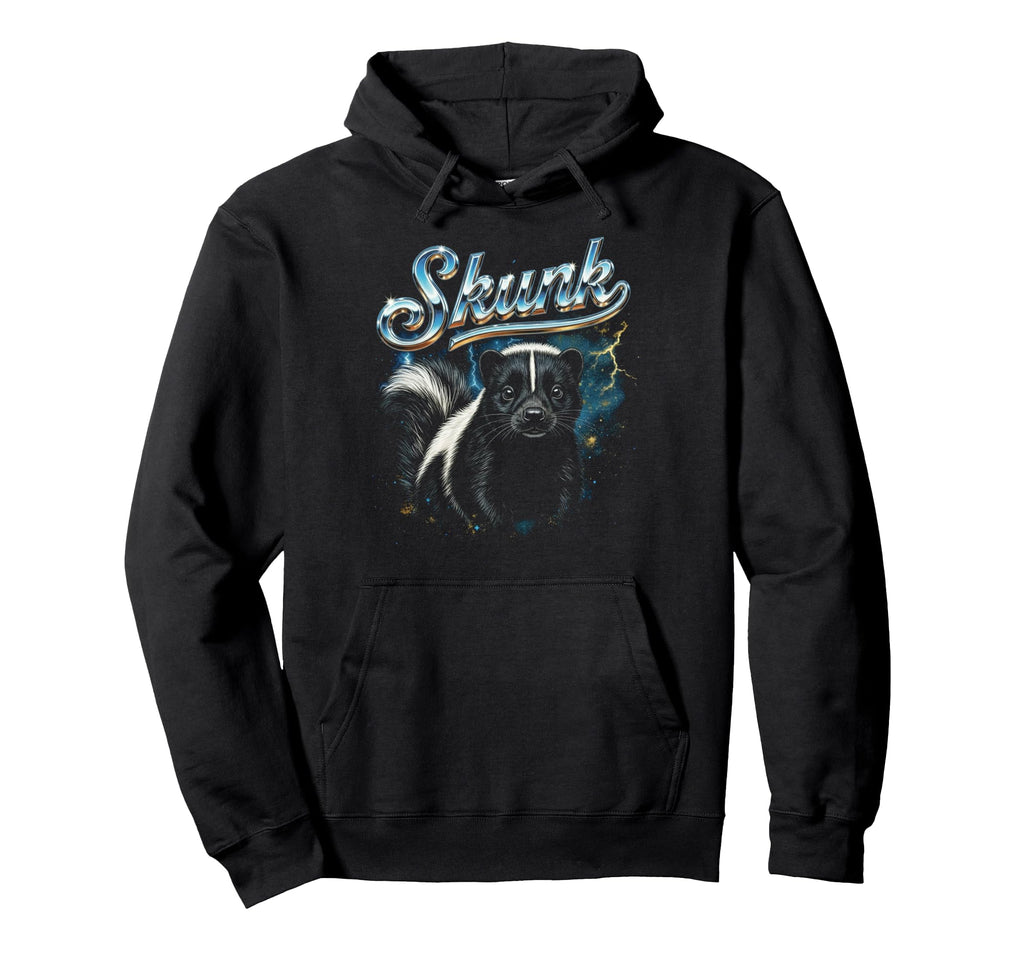 Skunk 90S Funny Skunk Lover 80S Hoodie - Minimalist Print for Adults - T-Shirt, Sweatshirt, Hoodie
