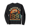 1991 Cassette Tape 35Th Birthday Sweatshirt - Fun Novelty Design Unisex - T-Shirt, Sweatshirt, Hoodie