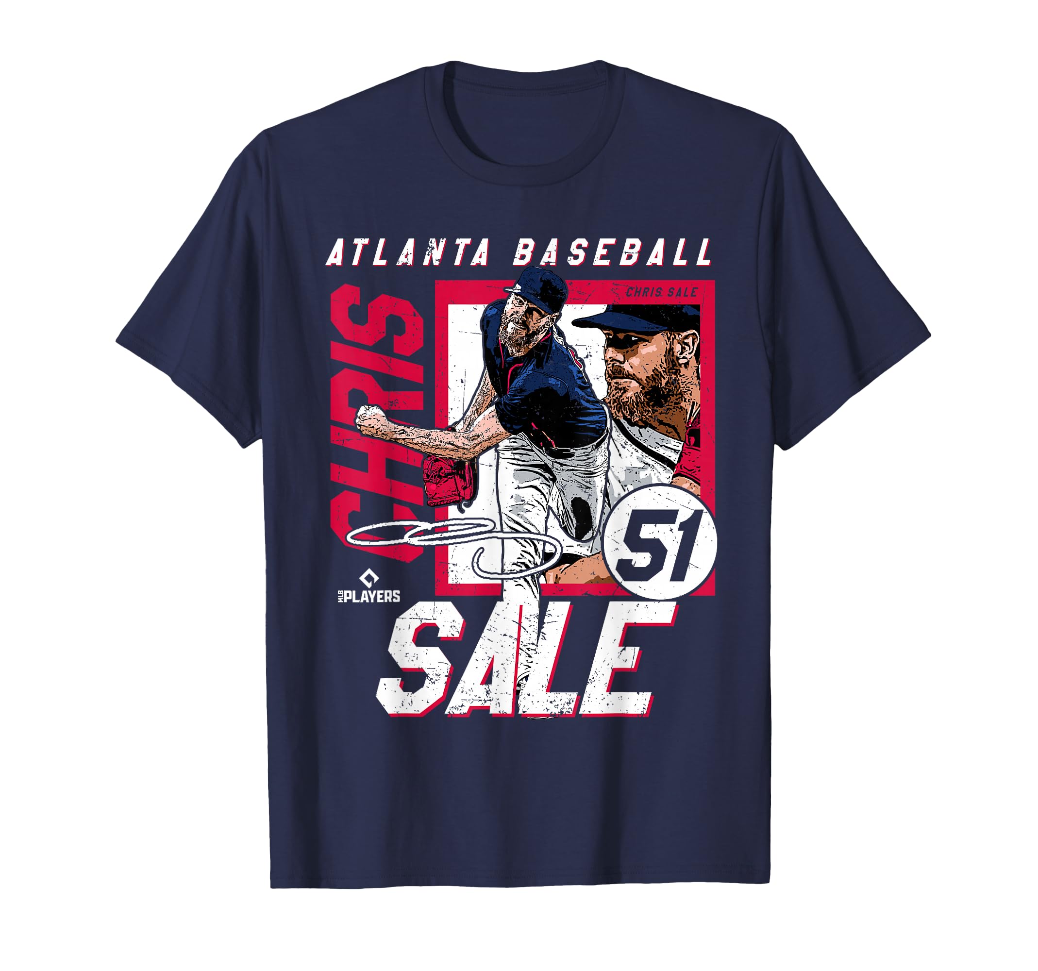 Chris Sale Atlanta Mlb Baseball T-Shirt - Fun Novelty Design Unisex - T-Shirt, Sweatshirt, Hoodie