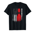 Distressed Patriotic Bowling Flag Bowler T-Shirt - Streetwear Style Unisex - T-Shirt, Sweatshirt, Hoodie