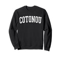 Cotonou Benin Distressed White Sweatshirt - Aesthetic Graphic Unisex - T-Shirt, Sweatshirt, Hoodie