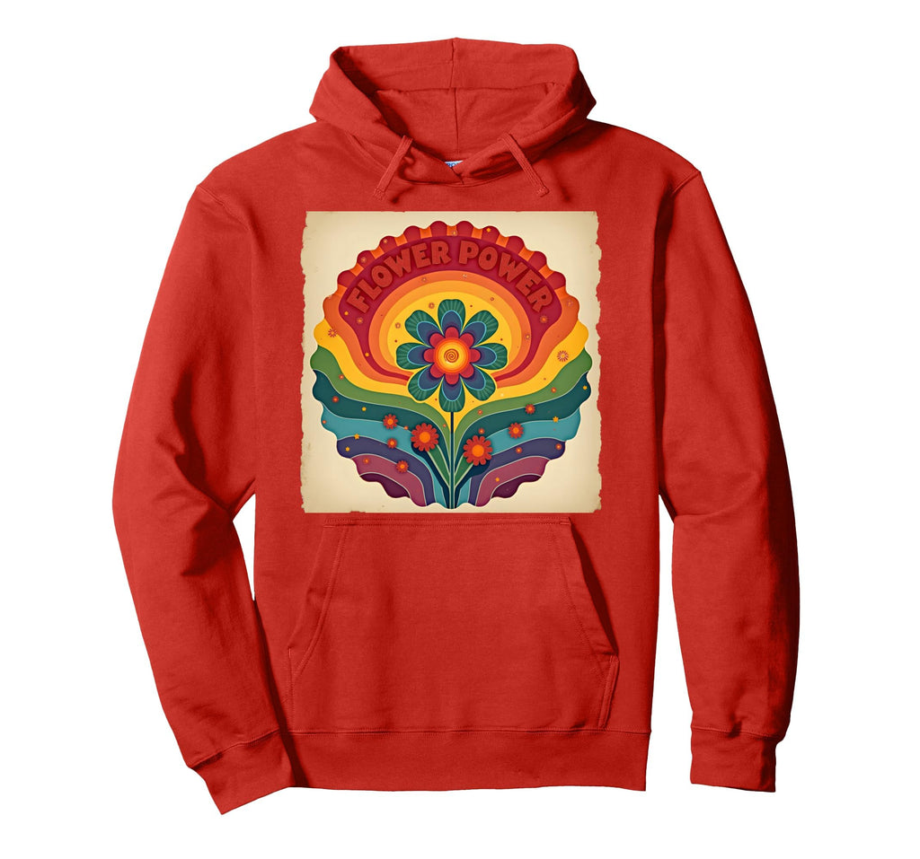 Flower Power Rainbow Floral Hippie Soul Hoodie - Streetwear Style Men Women - T-Shirt, Sweatshirt, Hoodie