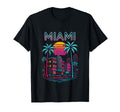 Miami Tropical Beach Skyline Sunset T-Shirt - Unique Graphic for Adults - T-Shirt, Sweatshirt, Hoodie