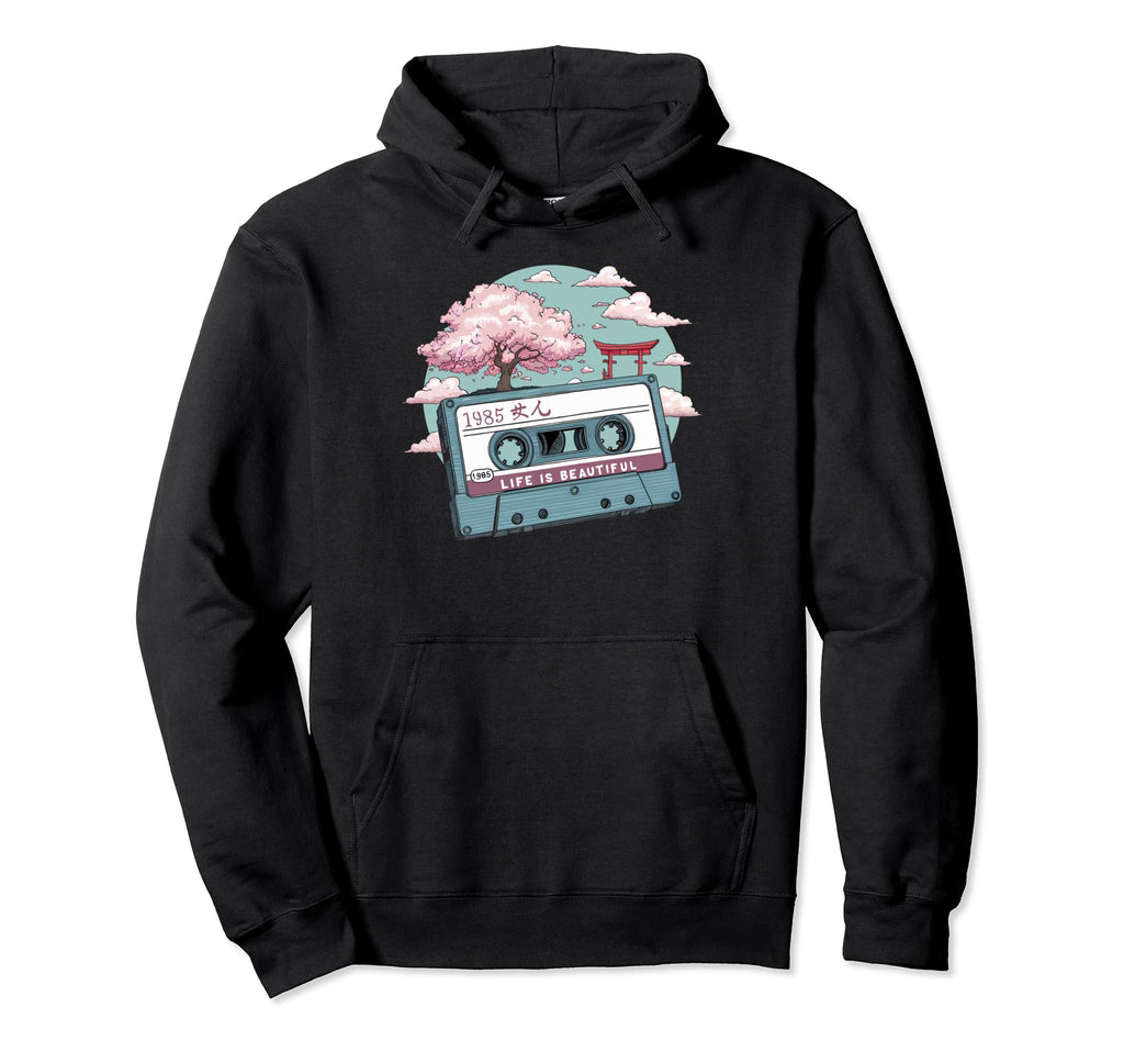 Life Beautiful Cassette 80S Tape Hoodie - Streetwear Style Men Women - T-Shirt, Sweatshirt, Hoodie