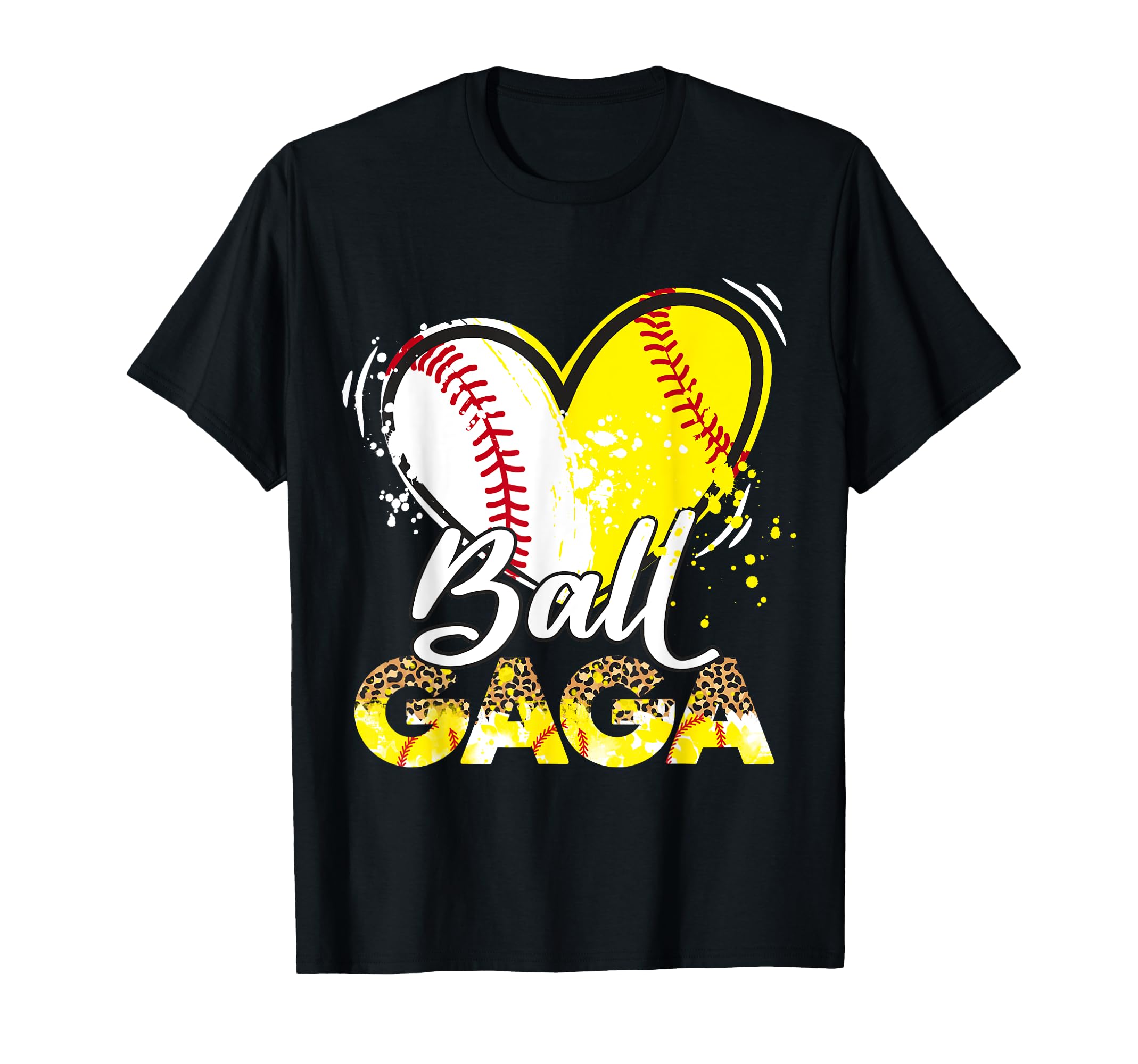 Gaga Both Baseball Softball Sport Matching T-Shirt - Trendy Graphic Unisex - T-Shirt, Sweatshirt, Hoodie