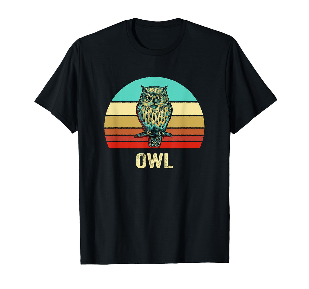 Sunset Owl T-Shirt - Minimalist Print for Adults - T-Shirt, Sweatshirt, Hoodie