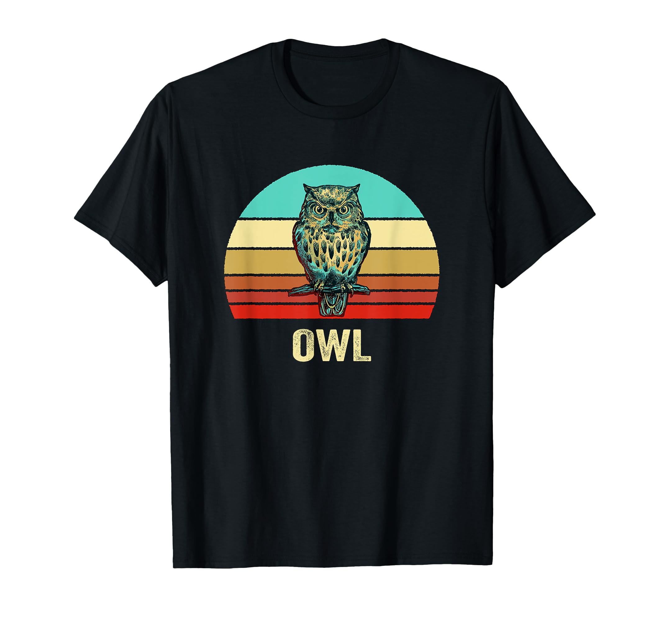 Sunset Owl T-Shirt - Minimalist Print for Adults - T-Shirt, Sweatshirt, Hoodie