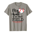 My Heart Is That Field Baseball Football T-Shirt - Unique Graphic Unisex - T-Shirt, Sweatshirt, Hoodie