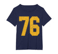 Number 76 Numbered Uniform Sports Team T-Shirt - Graphic Print Unisex - T-Shirt, Sweatshirt, Hoodie
