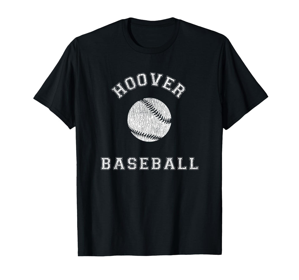 Hoover Baseball Distressed T-Shirt - Unique Graphic Men Women - T-Shirt, Sweatshirt, Hoodie