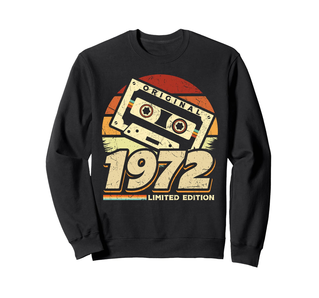 1972 Cassette Tape 52Th Birthday Sweatshirt - Casual Everyday Wear Unisex - T-Shirt, Sweatshirt, Hoodie